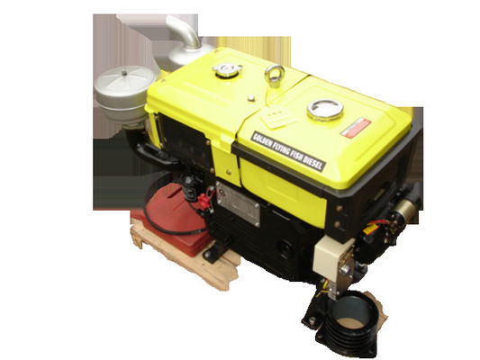 Yellow 247.6 g/kwh 2200RPM Generator Set Diesel Engine