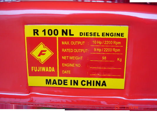 Horizontal R100NL 98KGS 10HP Heavy Equipment Engines